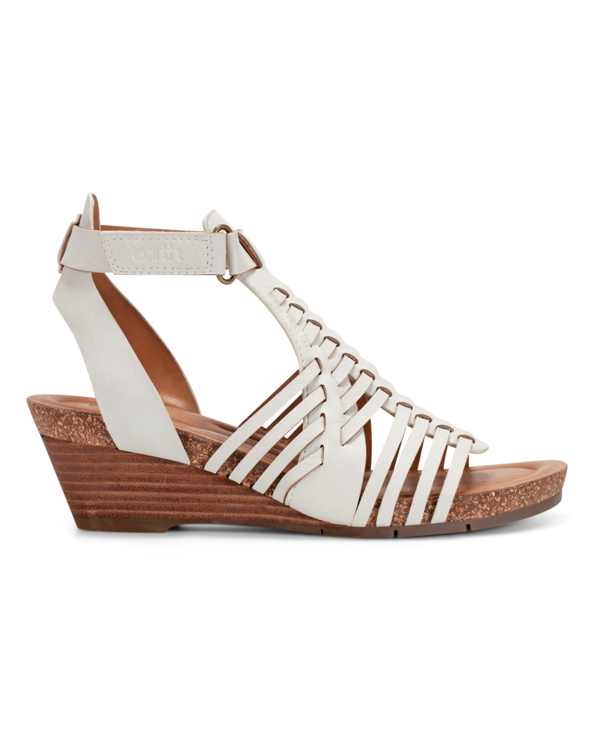 EARTH WOMEN'S HATTIE FISHERMAN WEDGE SANDALS 
