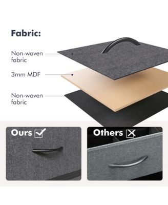 5 Drawers Dresser for Bedroom, Chest of Drawers with Shelf