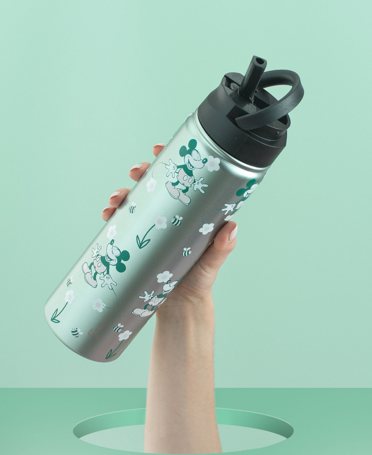 Shop Joyjolt Disney Retro Vintage 22 Oz. Water Bottle In Blue