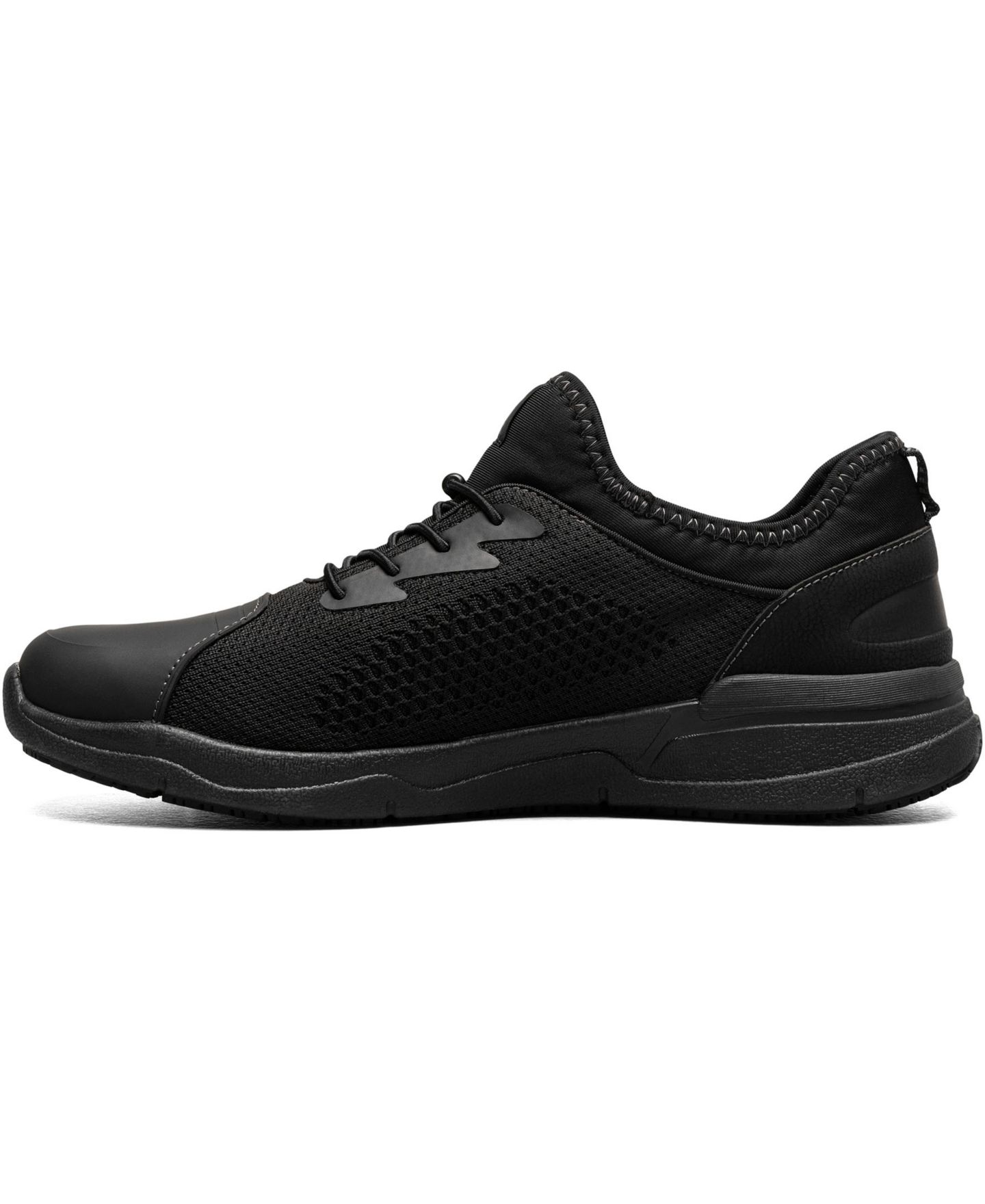 Nunn Bush Men's Grazie Work Splash Guard Slip Resistant Oxford, цвет: Чёрный — фото 3
