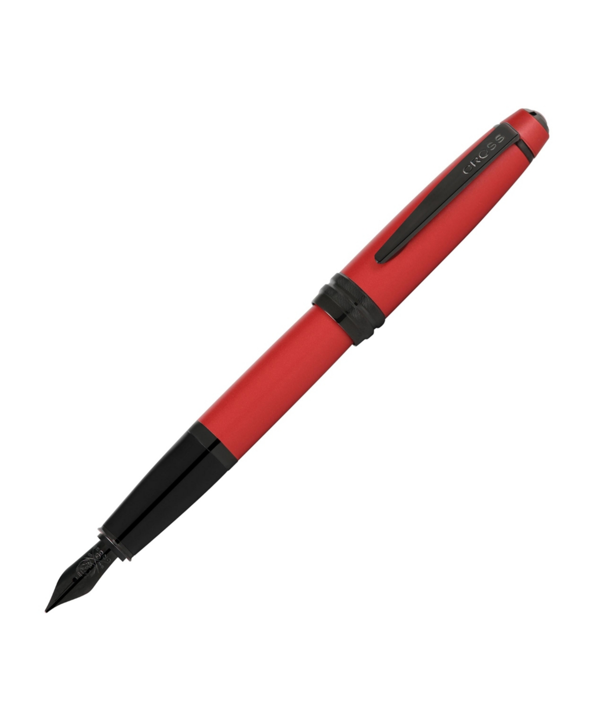 A.t. Cross Bailey Medium Nib Fountain Pen - Matte red