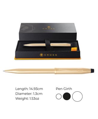 A.T. Cross Century II 23KT Gold Plate with 23KT Gold-Plated Appointments Ballpoint Pen