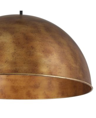 Julian 24" Rustic Pendant Ceiling Light Fixture Dining Room Over Table Dome 4-Light Brown Bronze Finish
