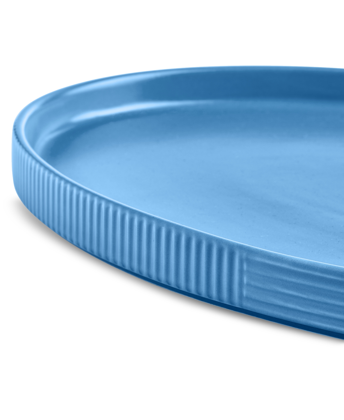 The Cellar Aaden Textured Oval Platter, Exclusively At Macy's In Blue