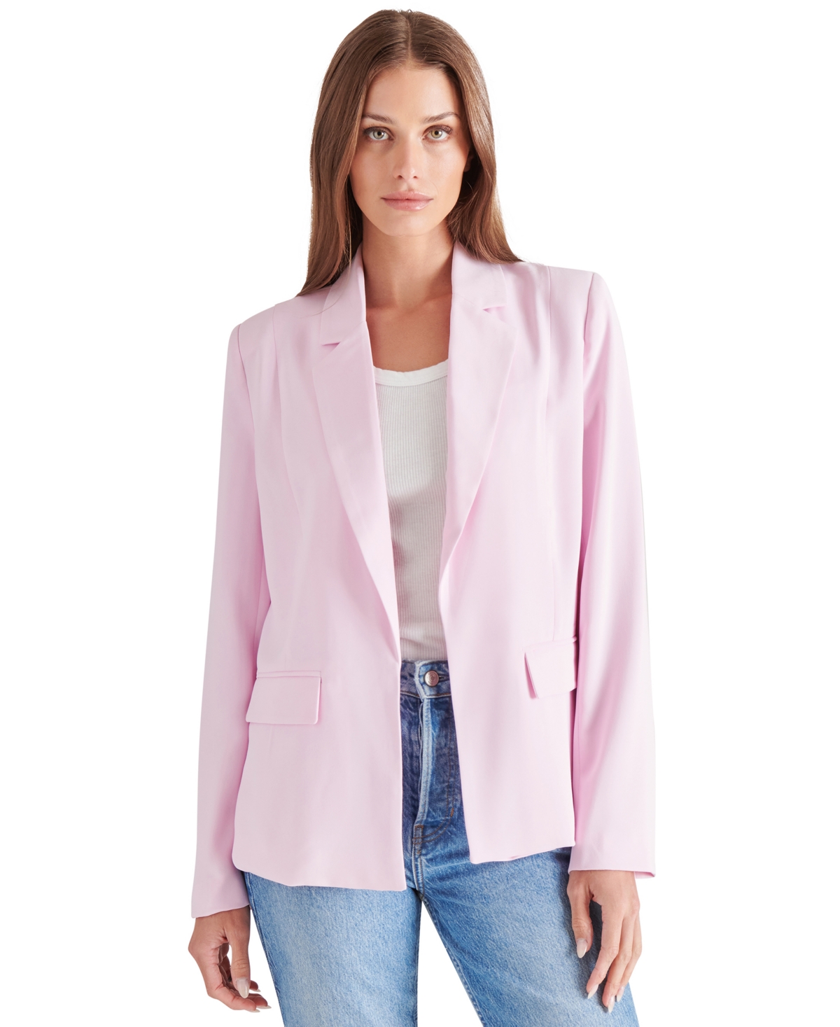 Women's Payton Open-Front Long-Sleeve Blazer - Pink Lemonade