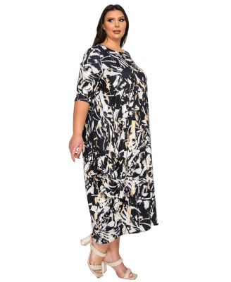 Plus Size Brielle Bubble Hem Pocket Dress