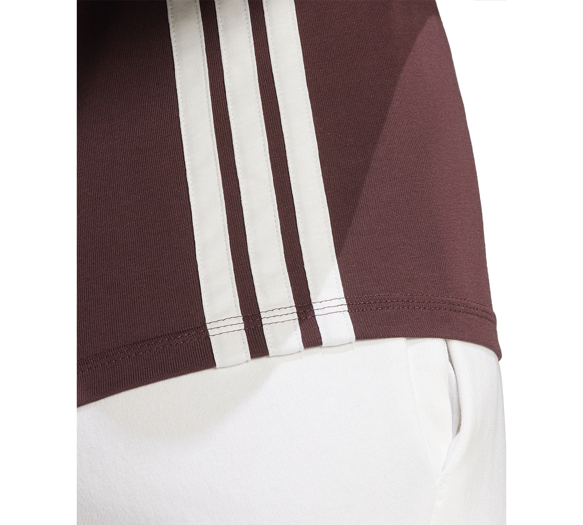Adidas Originals Women's Essentials 3-stripes Cotton T-shirt In Ruby