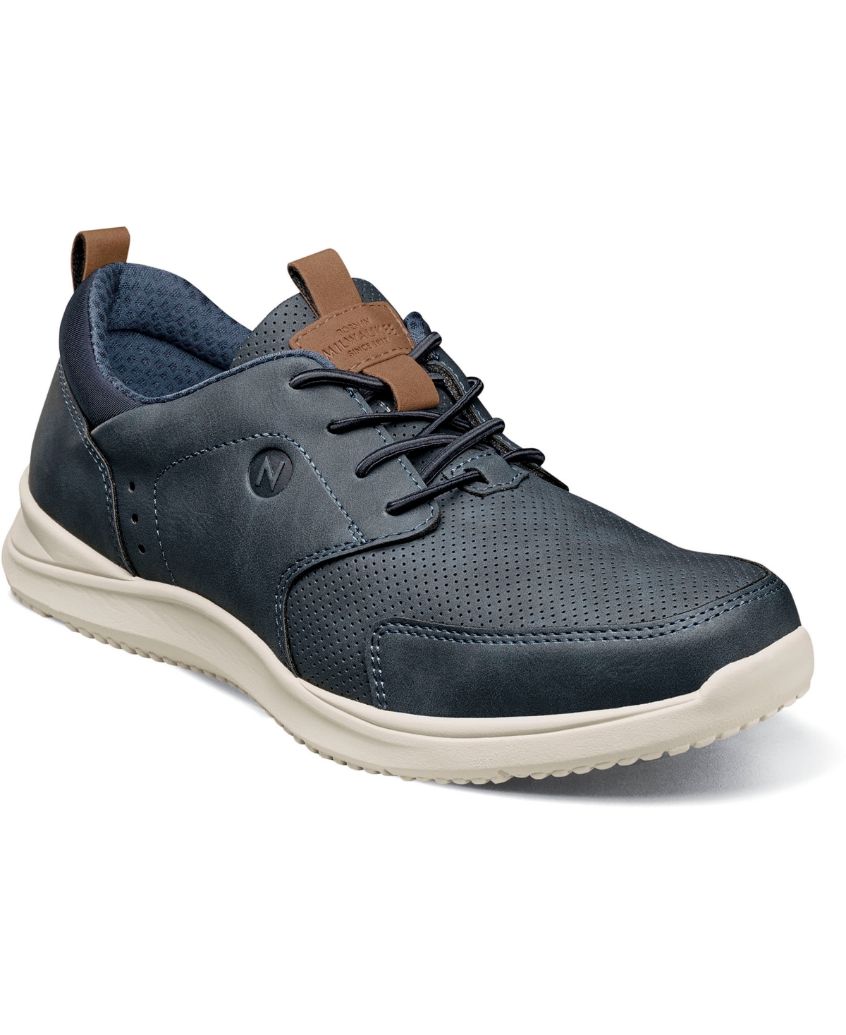 Nunn Bush Conway Moc Toe Oxford Sneaker In Navy