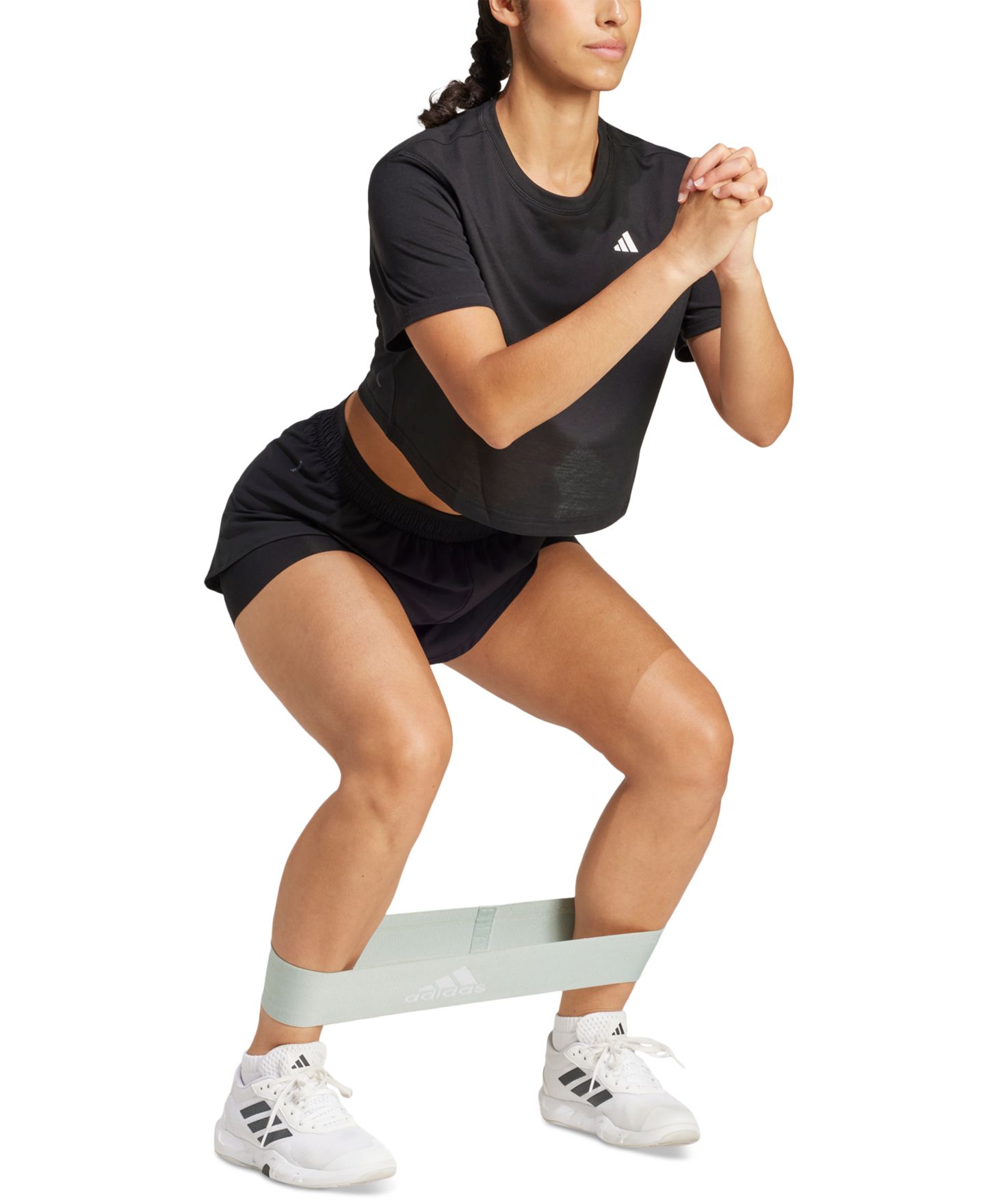 Женская футболка adidas Train Essentials Boxy Workout, цвет: Чёрный — фото 5