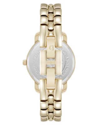 Women's Quartz Signature Gold-Tone Metal Alloy Watch, 30mm