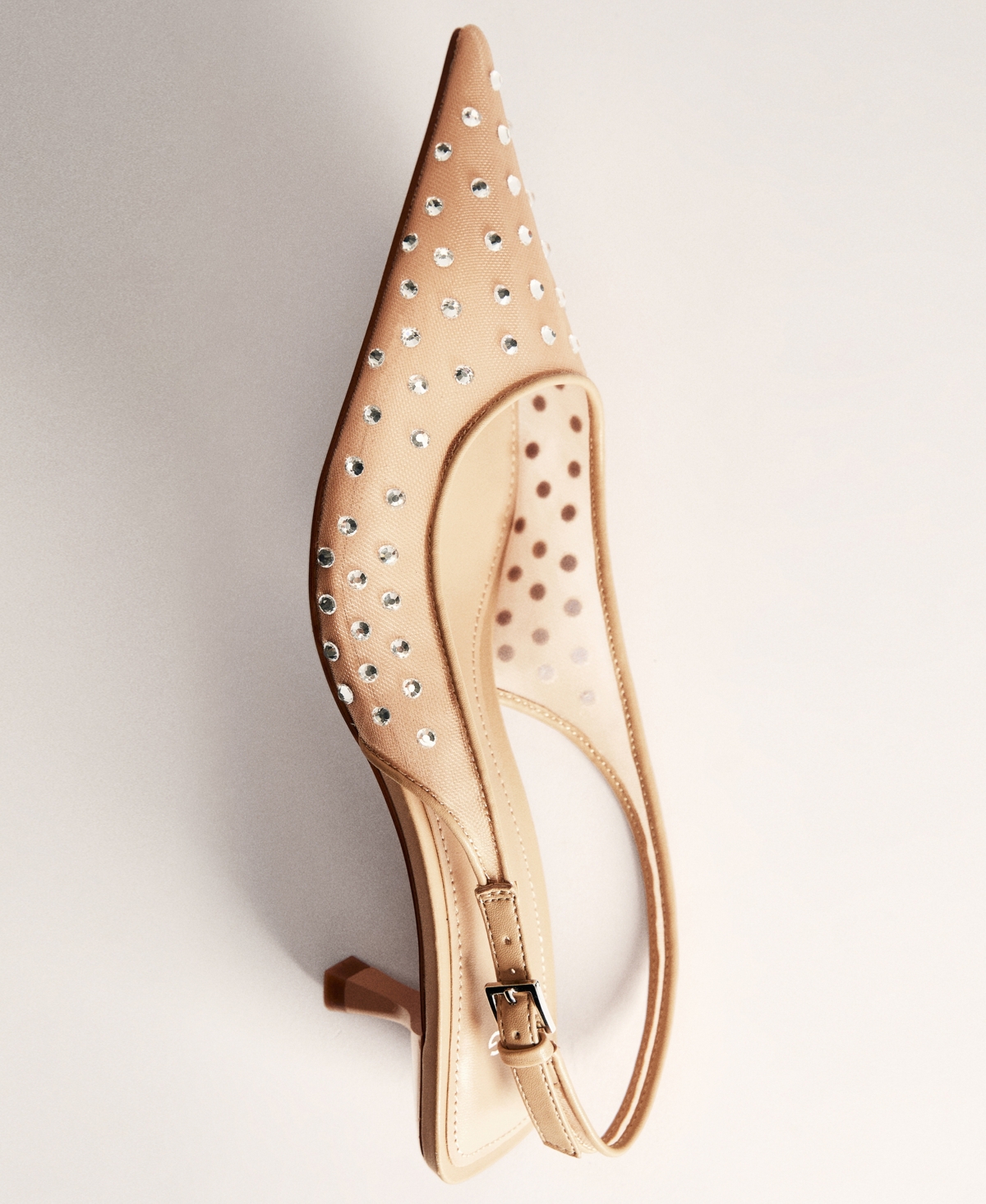 Mango Croc-effect Wallet Nude In Nude
