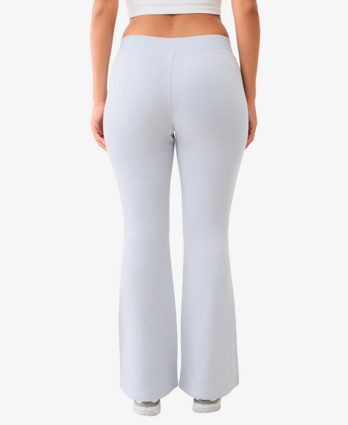 TRUE RELIGION WOMEN'S CRYSTAL LOGO MID RISE BOOTCUT PANTS 