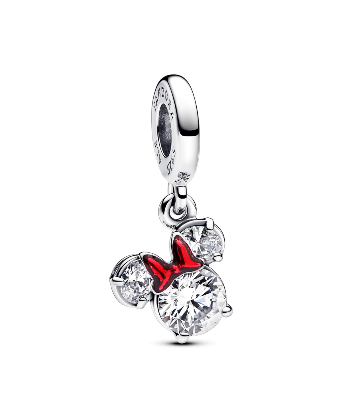 Pandora 793533c01 Disney Minnie Mouse Silhouette Dangle Charm - Sterling Silver In Sterling Silver