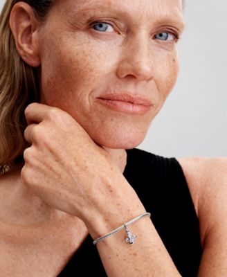 Sterling Silver Sparkling Angel Dangle Charm