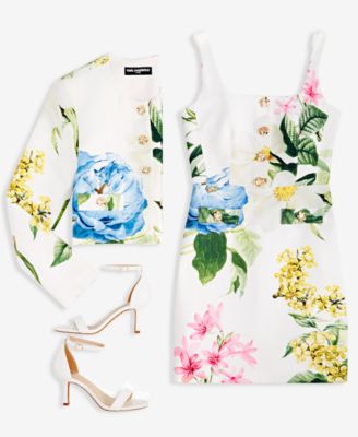 Women's Floral Print Sleeveless Sheath Dress