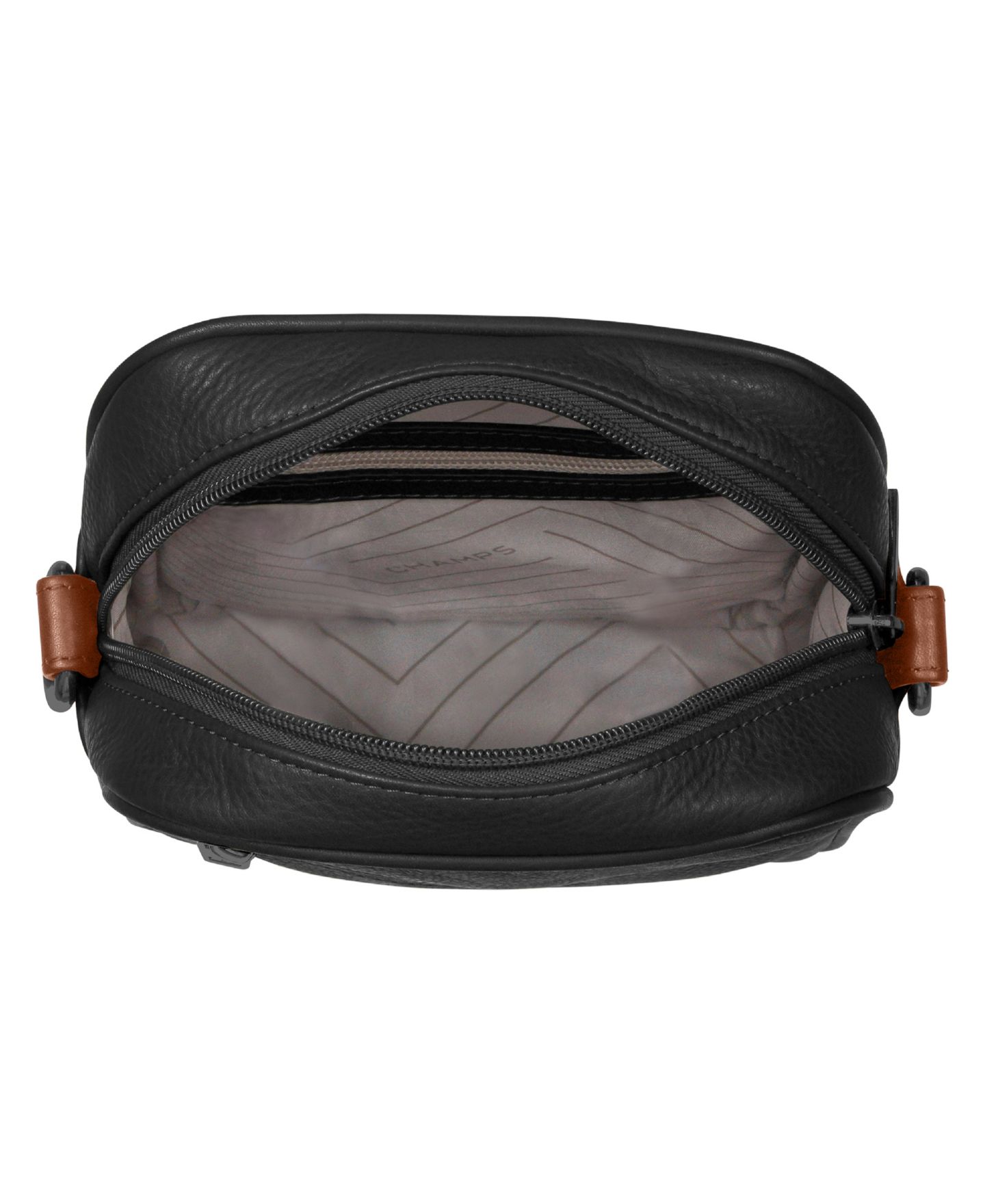 Сумка CHAMPS Onyx Vertical Leather Cross Body, цвет: Чёрный — фото 5
