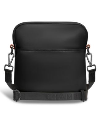 Onyx Leather Cross Body Bag