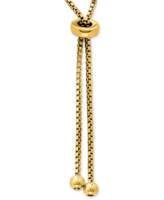Heart Cubic Zirconia Infinity Link Bolo Bracelet (1-7/8 ct. t.w.) in 18k Gold Over Sterling Silver, Exclusively at Macy's