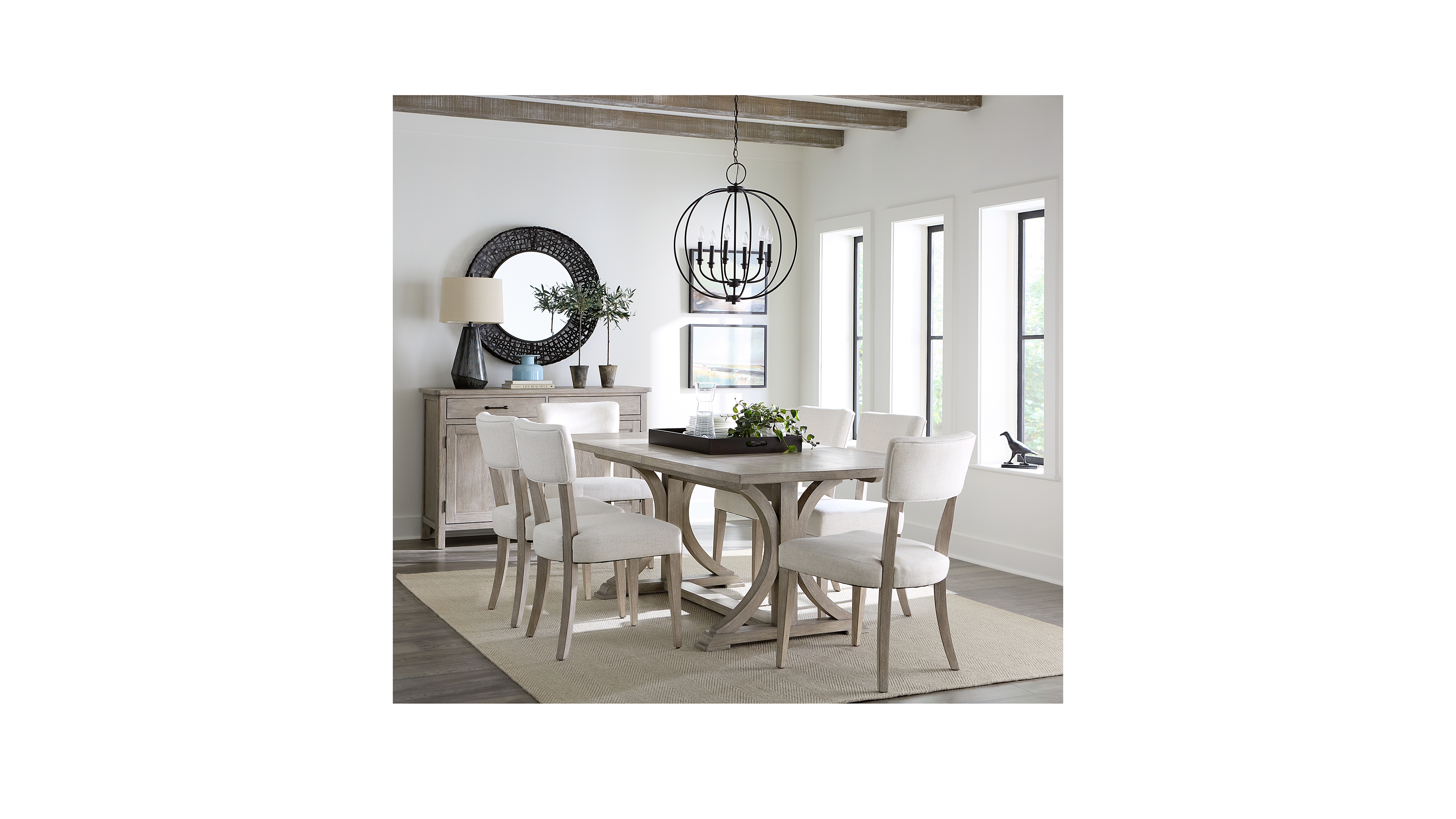 Sadie 7-Pc. Rectangular Dining Set (Table & 6 Upholstered Side Chairs), Created for Macy's