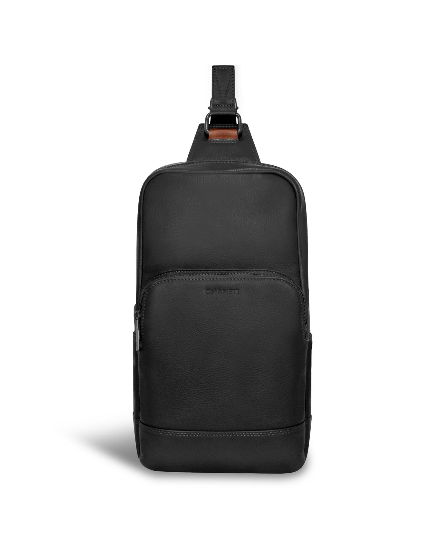 Сумка CHAMPS Onyx Leather Sling, цвет: Чёрный — фото 1
