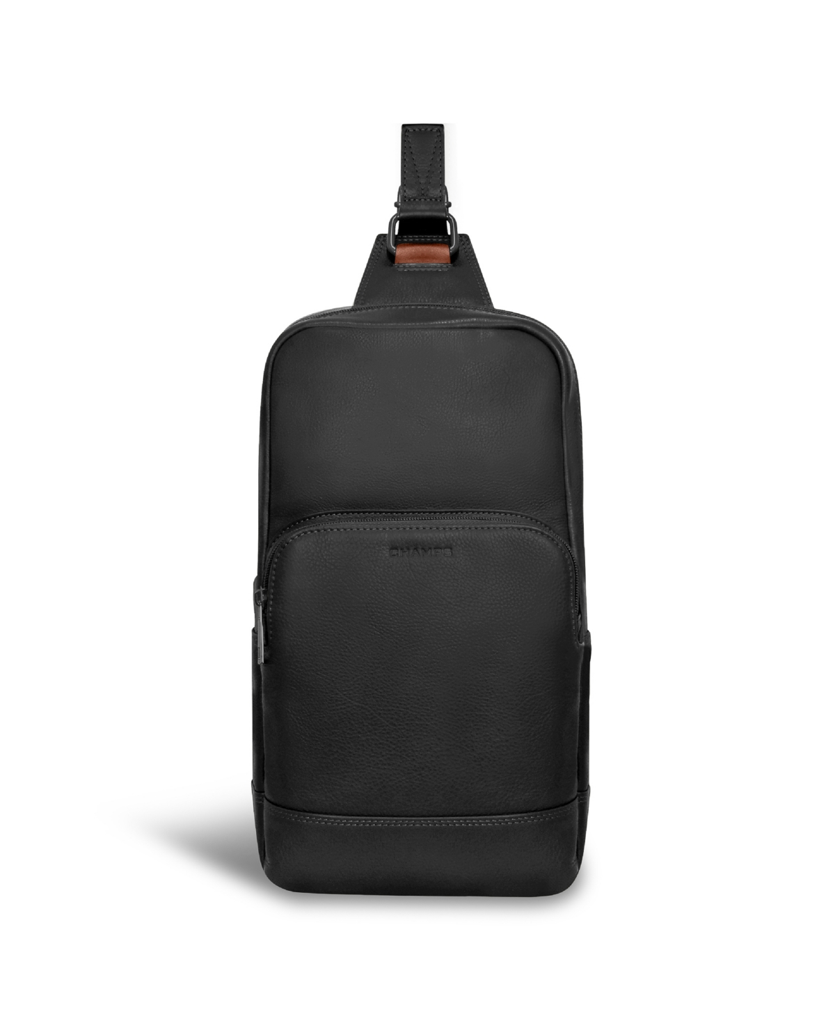 Onyx Leather Sling Bag - Brown