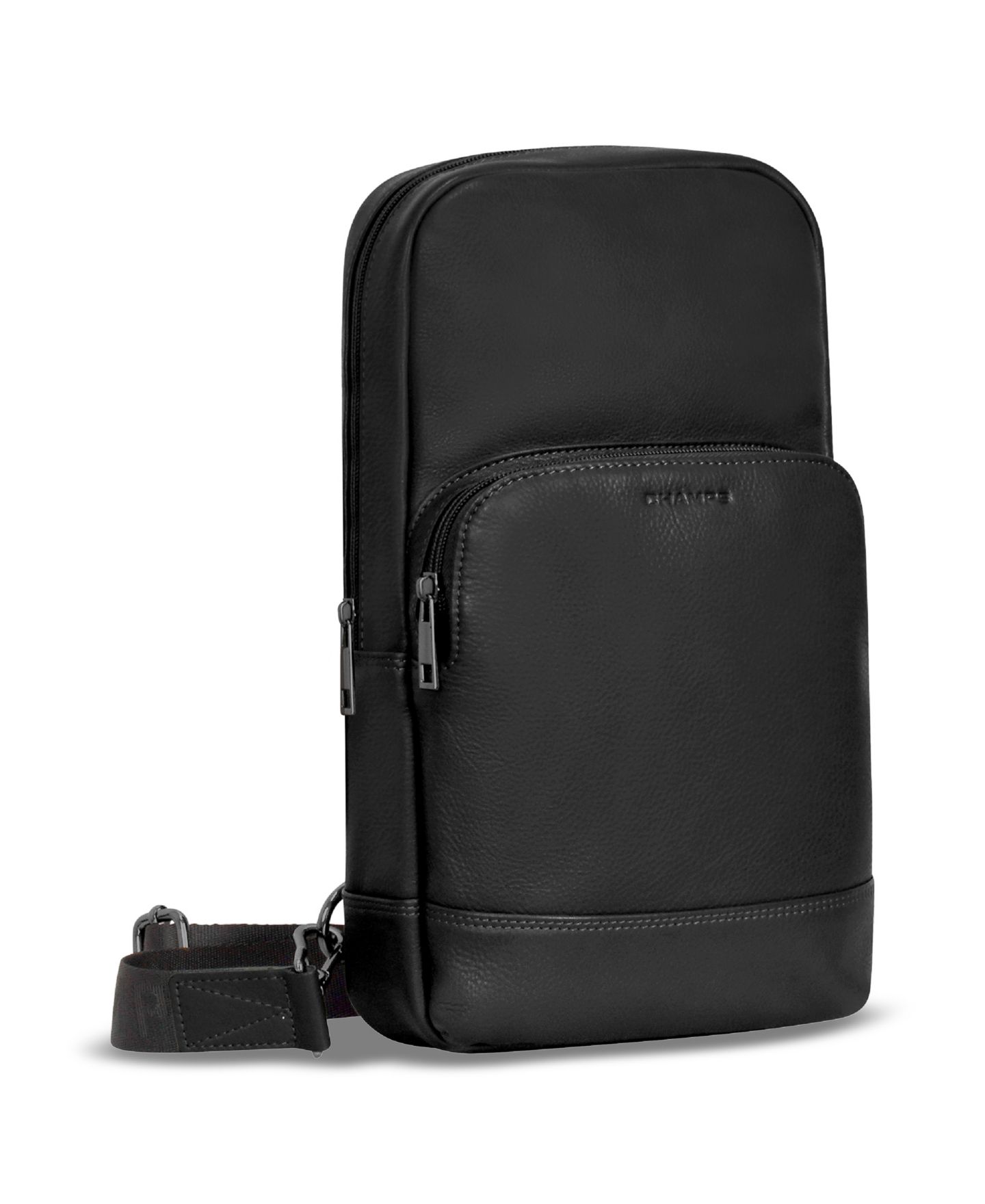 Сумка CHAMPS Onyx Leather Sling, цвет: Чёрный — фото 4