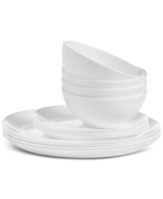 Opal Glass Coupe 12 Pc. Dinnerware Set, Service for 4, Exclusively at Macy's