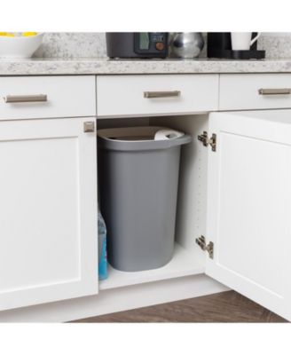 25 lbs Premium Airtight Dog Food Storage Container, Gray