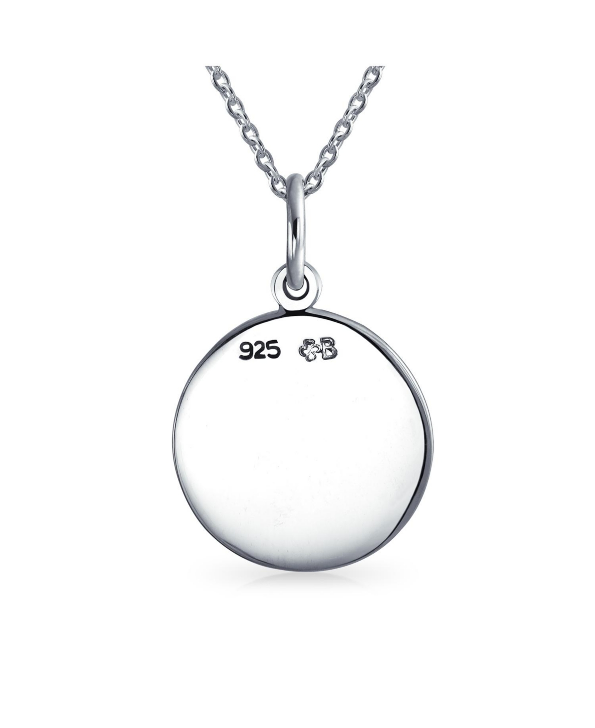 Bling Jewelry Sterling Silver Pisces Zodiac Medallion Pendant Necklace