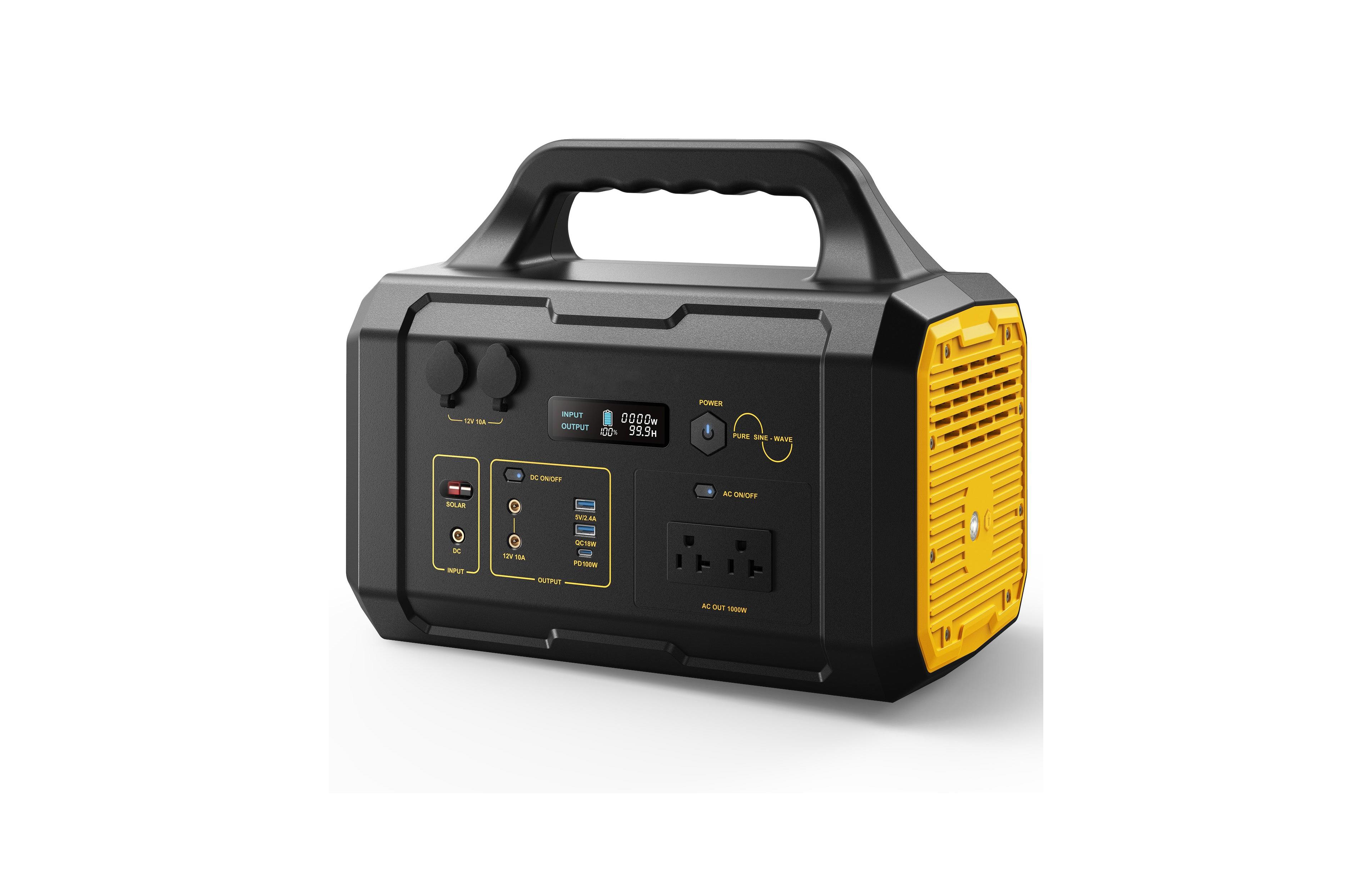 Mondawe Portable Power Station 1000W 1024Wh Outdoor Solar Generator Fast Charging