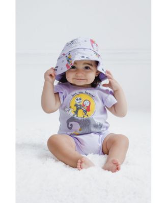 Baby Girls Disney Snap Romper and Bucket Sun Hat