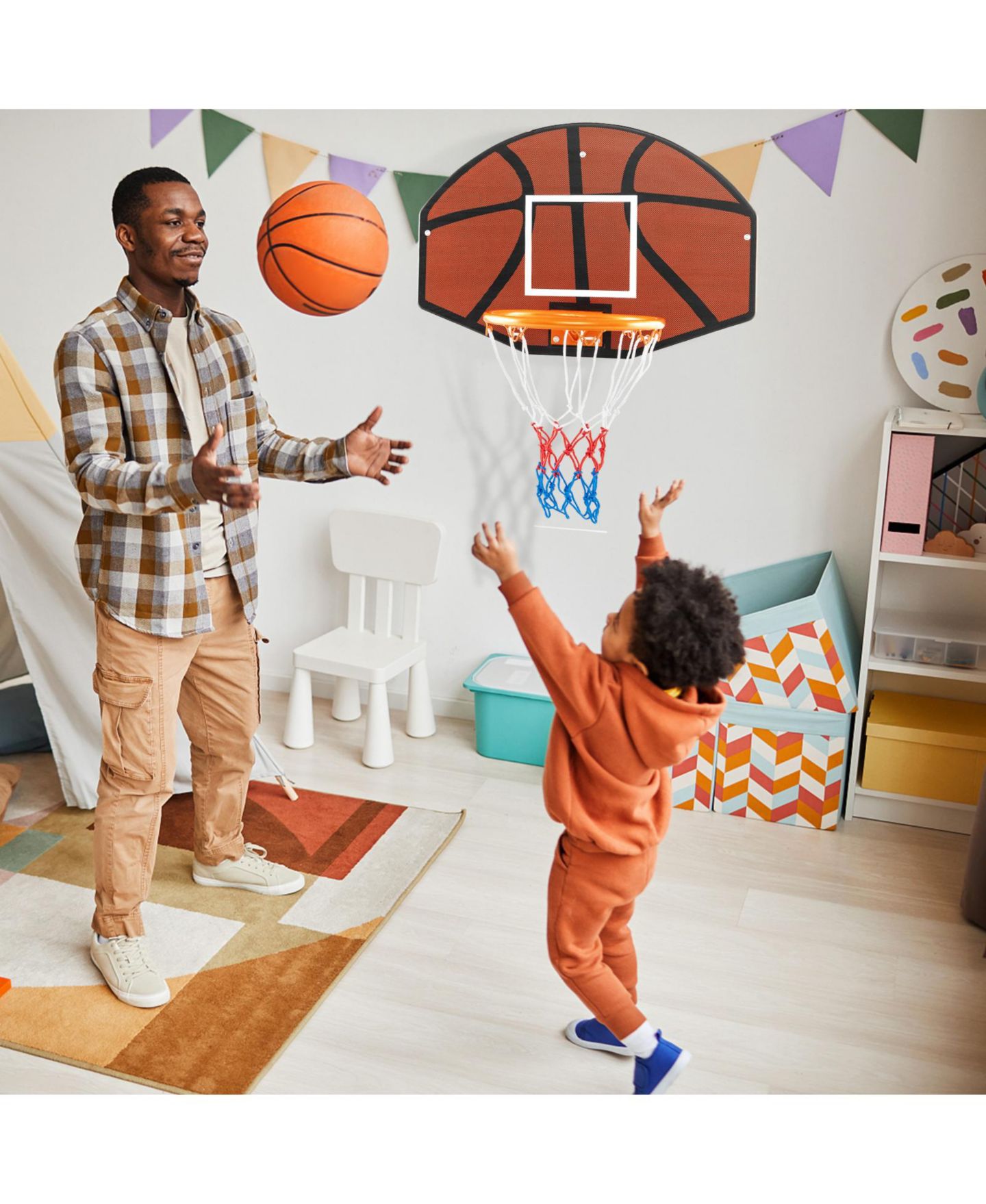 Детские игрушки KUYOTQ Indoor Outdoor Basketball Games with Large Shatter-proof Backboard — фото 9
