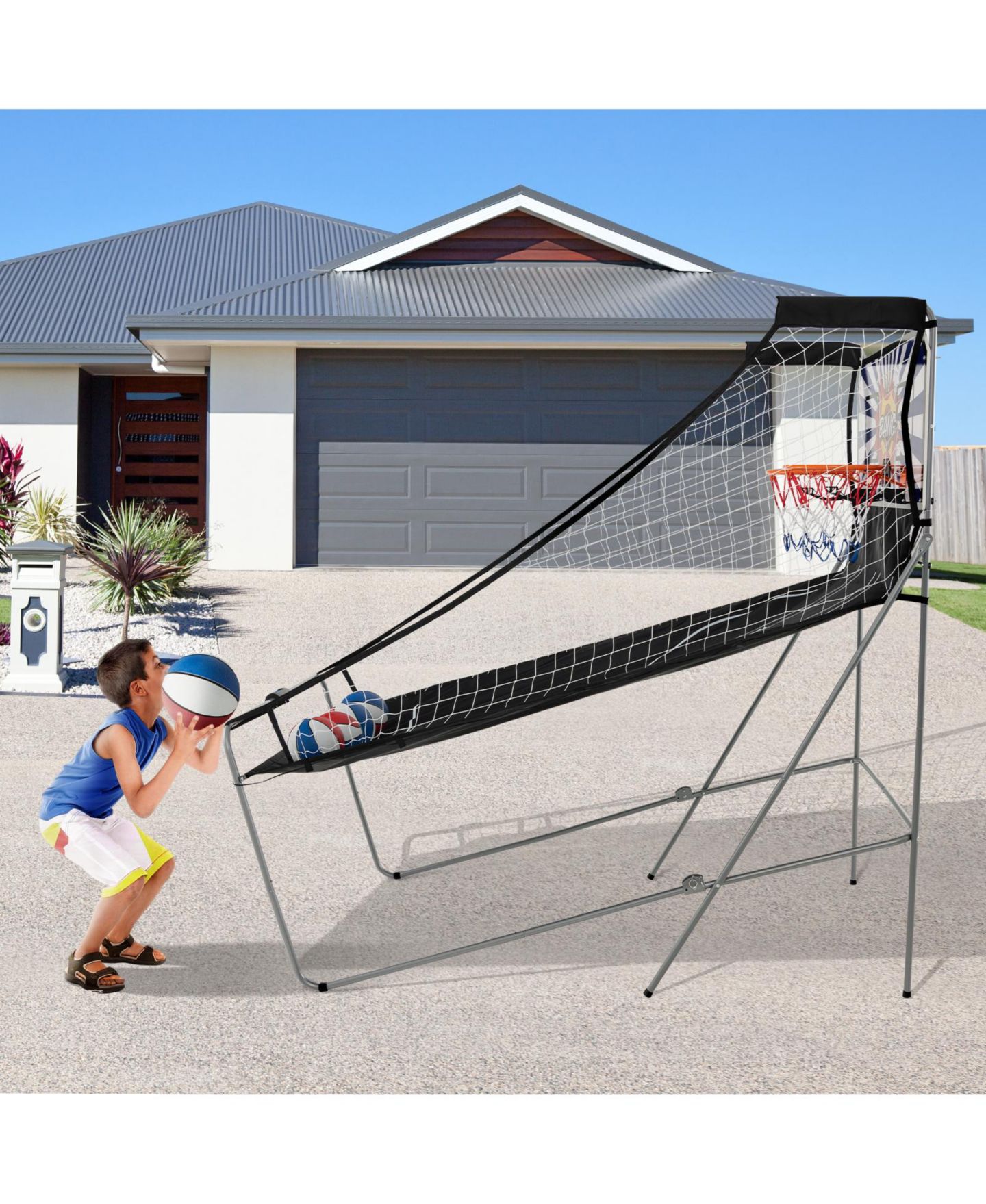 Детская игрушка KUYOTQ Dual Shot Basketball Arcade Game with 8 Game Modes and 4 Balls — фото 3