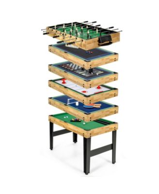 10-in-1 Multi Combo Game Table Set for Home