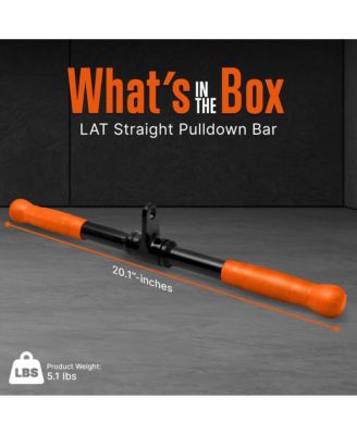 LAT Straight Pulldown Bar with Knurled Handle for Cable Machines