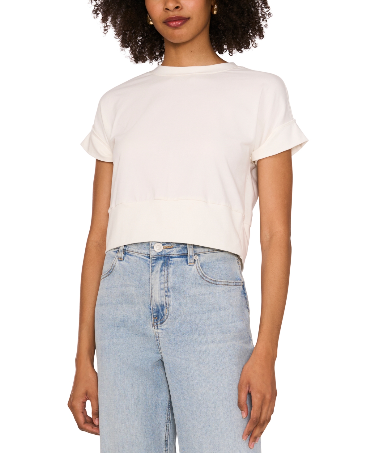 1.state Tie Back T-shirt In Rich Black