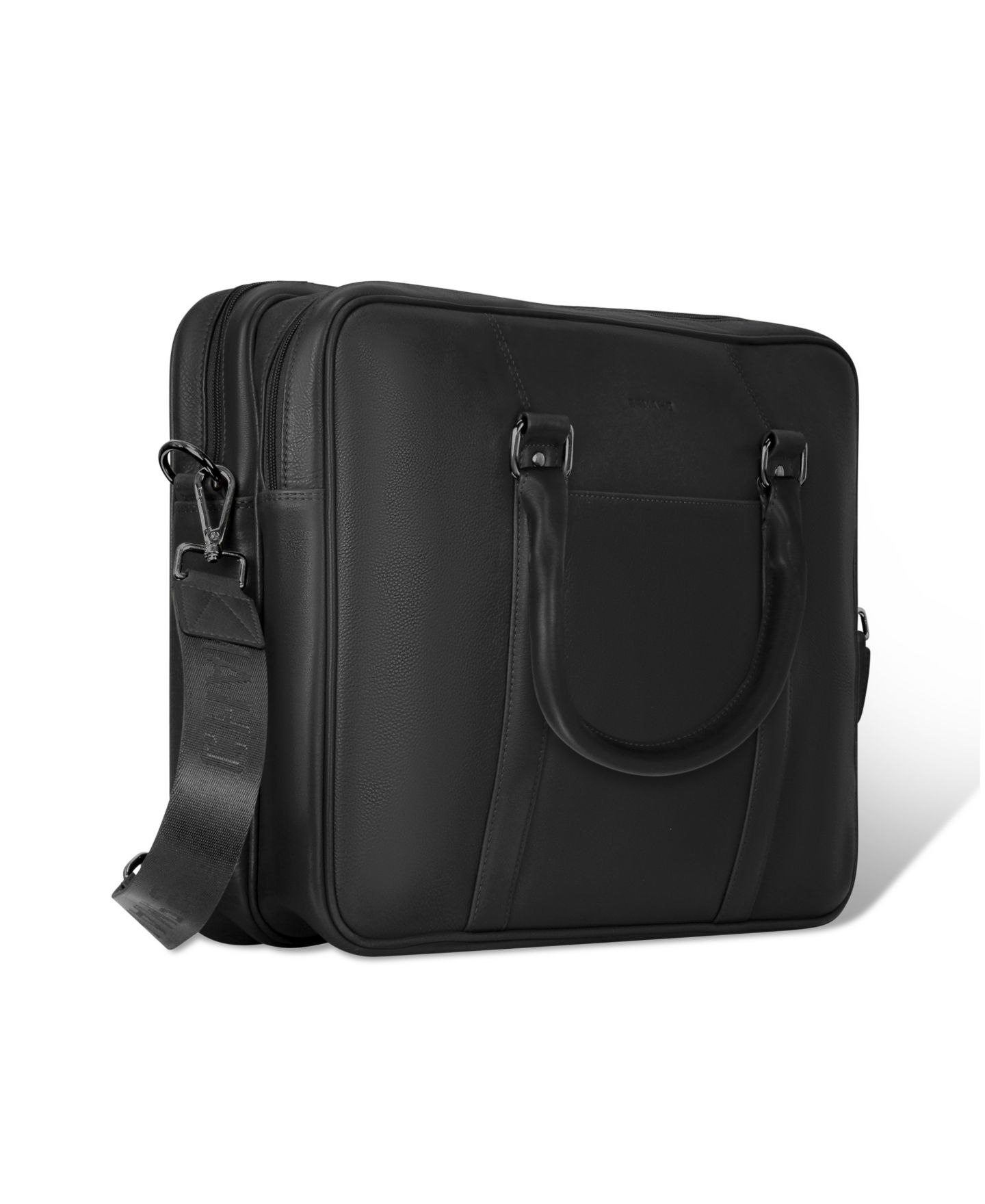 Сумка CHAMPS Onyx Collection Leather Briefcase, цвет: Чёрный — фото 3