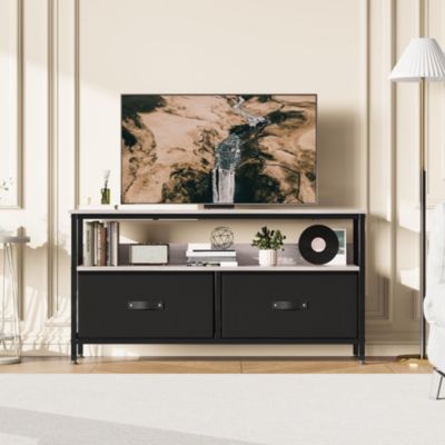 Dresser Tv Stand 50 Inch Entertainment Center with Storage Tv Stand for Bedroom Small Tv Stand Dresser with Drawers and Shelves, Tv & Media Console Table Furniture for Living Room