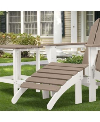 Outdoor Adirondack Ottoman - Weather-Resistant HDPE Patio Footrest for Ultimate Relaxation