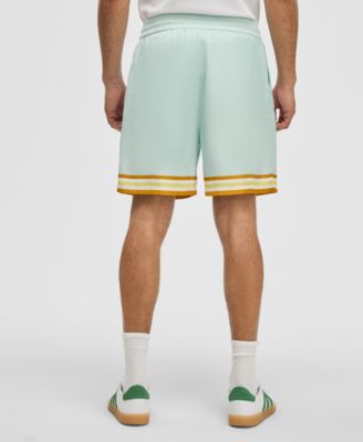 Men's Twill Striped-Trim Pull-On Shorts, Exclusively at Macy's