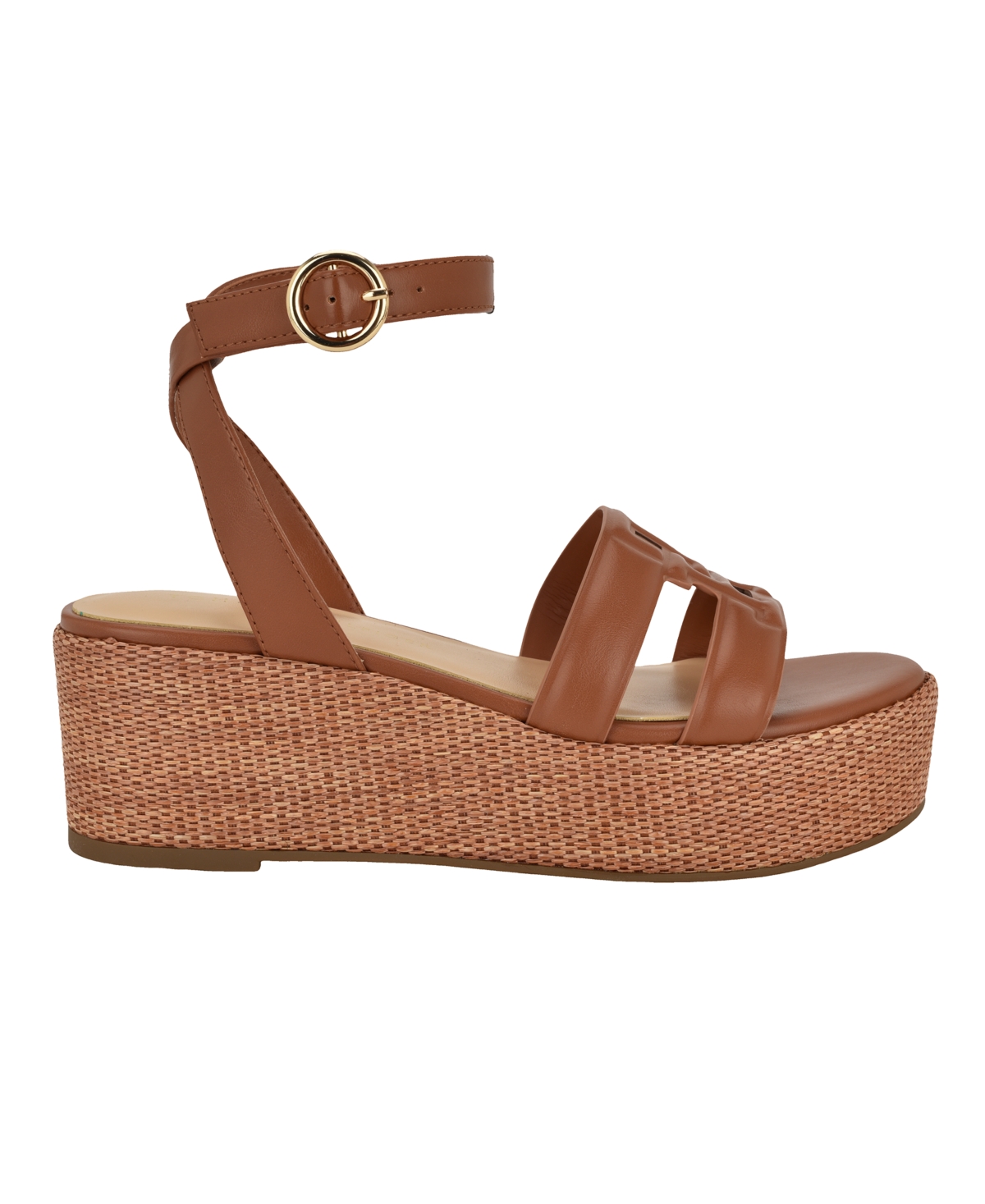 Tommy Hilfiger Women's Vastie Raffia Platform Wedge Sandals