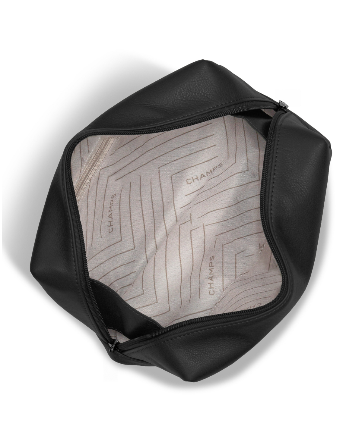 Champs Onyx Collection Toiletry Bag In Black