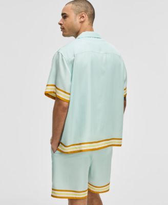 Мужская рубашка и шорты Mode of One с контрастной отделкой, эксклюзивно в Macy's