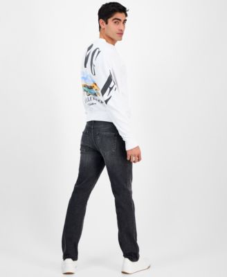 Tai Apparel Мужская толстовка Ford свободного кроя с длинным рукавом и круглым вырезом горловины с графическим рисунком