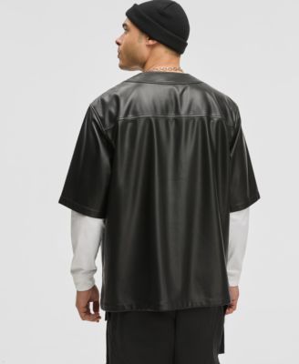 Мужская рубашка свободного кроя с перфорированными нашивками Mode of One эксклюзивно в Macys 13890₽