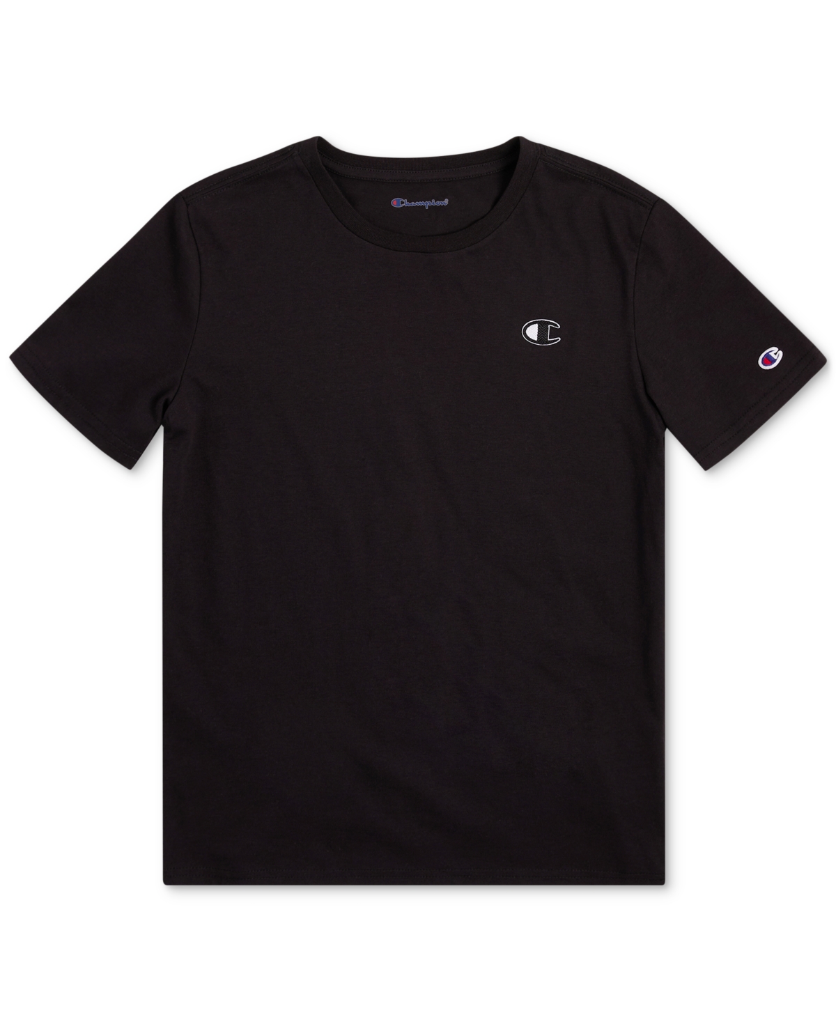 Champion Big Boys Patch Logo T-shirt In Brown