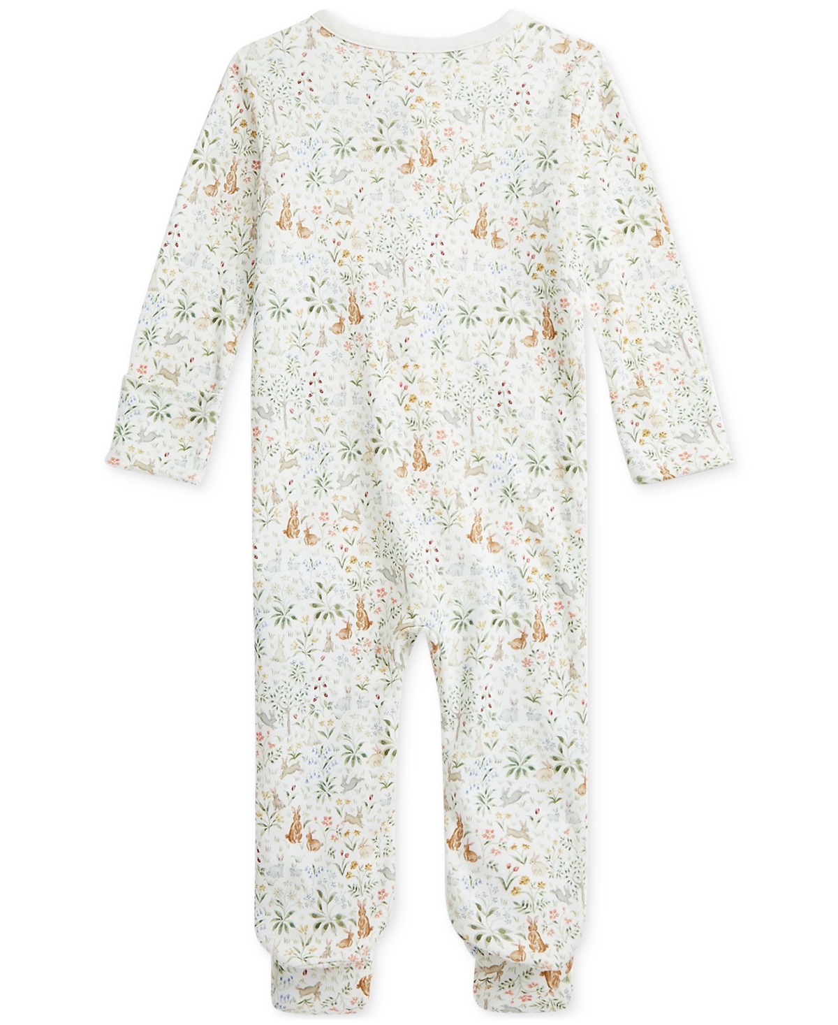 Polo Ralph Lauren X Riley Sheehey Baby Cotton Interlock Footed Coverall In Multi