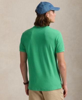 Men's Cotton Custom Slim Fit Mesh Polo Shirt