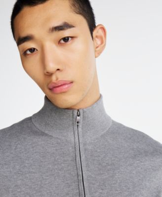 Men's Essential Quarter-Zip Pullover Knit Sweater