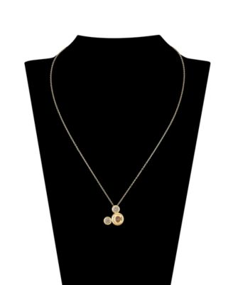 Cubic Zirconia Mickey Mouse Dream Initial Pendant Necklace